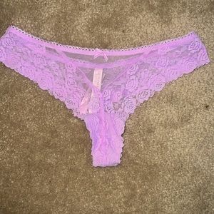 Small lavender Victoria Secret lace panties